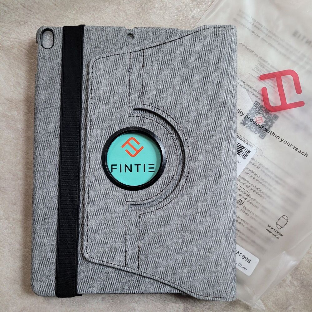 Fintie Rotating Case iPad Pro 10.5'' Stand Cover Pencil Holder Denim Leather Gry